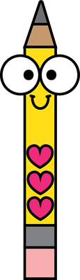crayon - fourniture scolaire - éducation - smiley émoticône émoji cartoon clipart illustration - artémotic