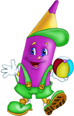 crayon - fourniture scolaire - éducation - smiley émoticône émoji cartoon clipart illustration - artémotic