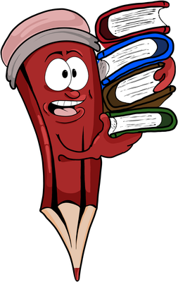 crayon - fourniture scolaire - éducation - smiley émoticône émoji cartoon clipart illustration - artémotic