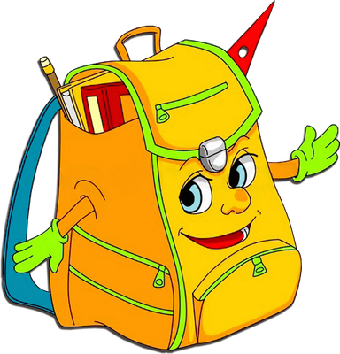 cartable - fourniture scolaire - éducation - smiley émoticône émoji cartoon clipart illustration - artémotic