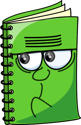 livre - fourniture scolaire - éducation - smiley émoticône émoji cartoon clipart illustration - artémotic