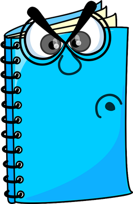 livre - fourniture scolaire - éducation - smiley émoticône émoji cartoon clipart illustration - artémotic