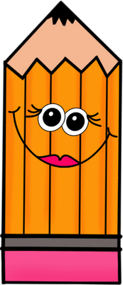 crayon - fourniture scolaire - éducation - smiley émoticône émoji cartoon clipart illustration - artémotic