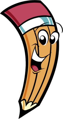 crayon - fourniture scolaire - éducation - smiley émoticône émoji cartoon clipart illustration - artémotic