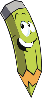 crayon - fourniture scolaire - éducation - smiley émoticône émoji cartoon clipart illustration - artémotic