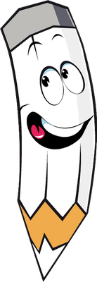 crayon - fourniture scolaire - éducation - smiley émoticône émoji cartoon clipart illustration - artémotic