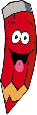 crayon - fourniture scolaire - éducation - smiley émoticône émoji cartoon clipart illustration - artémotic