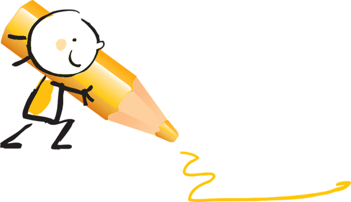 crayon - fourniture scolaire - éducation - smiley émoticône émoji cartoon clipart illustration - artémotic