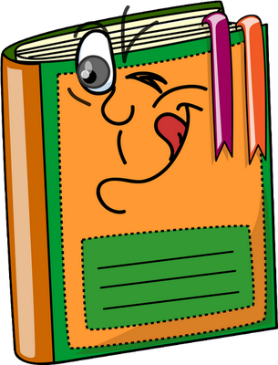livre - fourniture scolaire - éducation - smiley émoticône émoji cartoon clipart illustration - artémotic