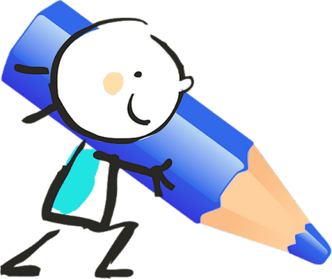 crayon - fourniture scolaire - éducation - smiley émoticône émoji cartoon clipart illustration - artémotic