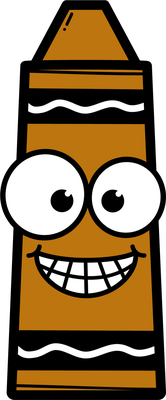 crayon - fourniture scolaire - éducation - smiley émoticône émoji cartoon clipart illustration - artémotic