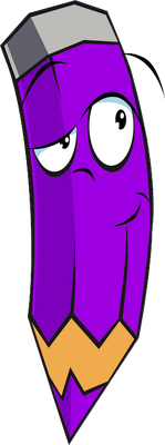 crayon - fourniture scolaire - éducation - smiley émoticône émoji cartoon clipart illustration - artémotic
