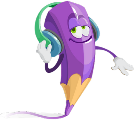 crayon - fourniture scolaire - éducation - smiley émoticône émoji cartoon clipart illustration - artémotic