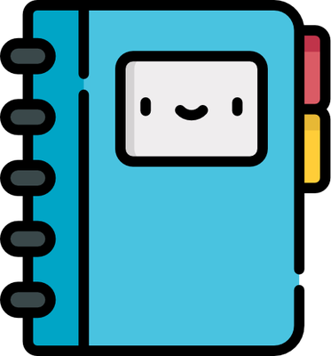 livre - fourniture scolaire - éducation - smiley émoticône émoji cartoon clipart illustration - artémotic