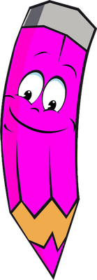 crayon - fourniture scolaire - éducation - smiley émoticône émoji cartoon clipart illustration - artémotic