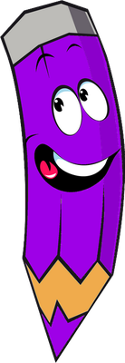 crayon - fourniture scolaire - éducation - smiley émoticône émoji cartoon clipart illustration - artémotic