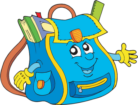 cartable - fourniture scolaire - éducation - smiley émoticône émoji cartoon clipart illustration - artémotic