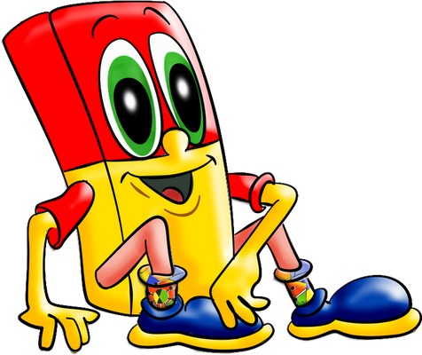 gomme - fourniture scolaire - éducation - smiley émoticône émoji cartoon clipart illustration - artémotic