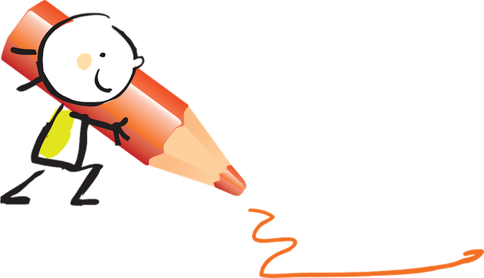 crayon - fourniture scolaire - éducation - smiley émoticône émoji cartoon clipart illustration - artémotic