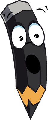crayon - fourniture scolaire - éducation - smiley émoticône émoji cartoon clipart illustration - artémotic