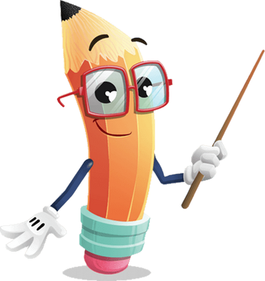crayon - fourniture scolaire - éducation - smiley émoticône émoji cartoon clipart illustration - artémotic