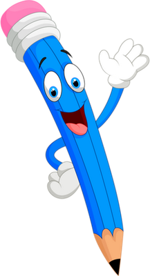 crayon - fourniture scolaire - éducation - smiley émoticône émoji cartoon clipart illustration - artémotic