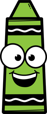 crayon - fourniture scolaire - éducation - smiley émoticône émoji cartoon clipart illustration - artémotic
