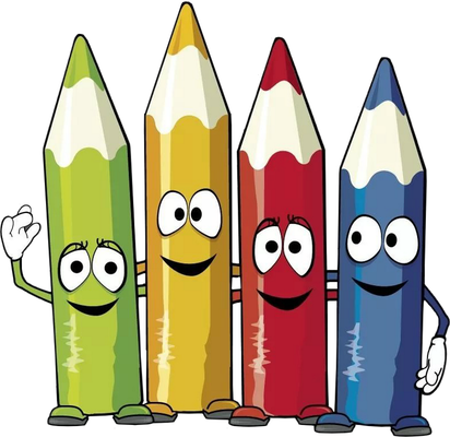 crayon - fourniture scolaire - éducation - smiley émoticône émoji cartoon clipart illustration - artémotic