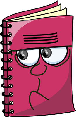 livre - fourniture scolaire - éducation - smiley émoticône émoji cartoon clipart illustration - artémotic