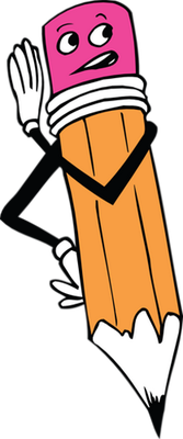 crayon - fourniture scolaire - éducation - smiley émoticône émoji cartoon clipart illustration - artémotic