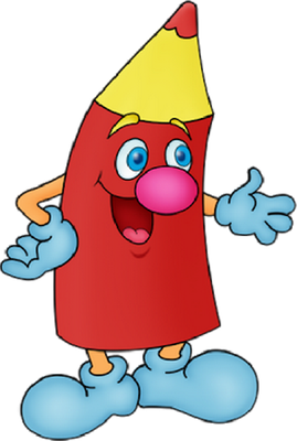 crayon - fourniture scolaire - éducation - smiley émoticône émoji cartoon clipart illustration - artémotic