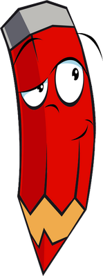 crayon - fourniture scolaire - éducation - smiley émoticône émoji cartoon clipart illustration - artémotic