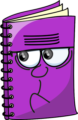 livre - fourniture scolaire - éducation - smiley émoticône émoji cartoon clipart illustration - artémotic