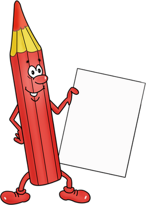 crayon - fourniture scolaire - éducation - smiley émoticône émoji cartoon clipart illustration - artémotic