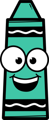 crayon - fourniture scolaire - éducation - smiley émoticône émoji cartoon clipart illustration - artémotic