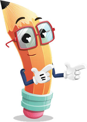 crayon - fourniture scolaire - éducation - smiley émoticône émoji cartoon clipart illustration - artémotic