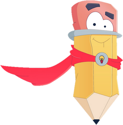 crayon - fourniture scolaire - éducation - smiley émoticône émoji cartoon clipart illustration - artémotic
