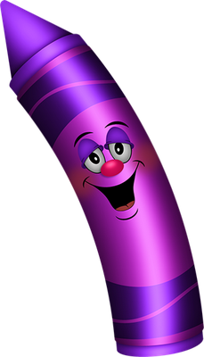 crayon - fourniture scolaire - éducation - smiley émoticône émoji cartoon clipart illustration - artémotic