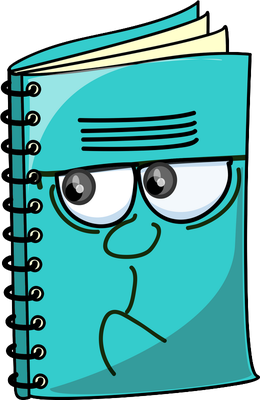 livre - fourniture scolaire - éducation - smiley émoticône émoji cartoon clipart illustration - artémotic