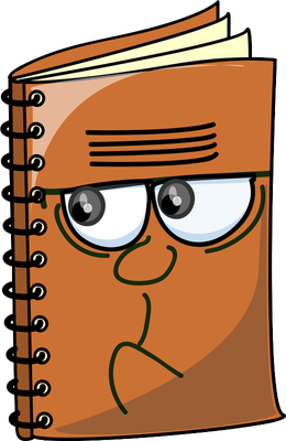 livre - fourniture scolaire - éducation - smiley émoticône émoji cartoon clipart illustration - artémotic