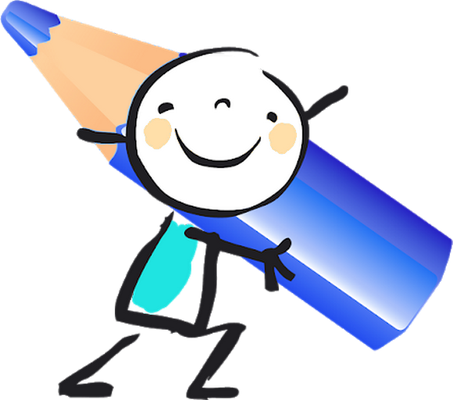 crayon - fourniture scolaire - éducation - smiley émoticône émoji cartoon clipart illustration - artémotic