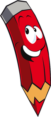 crayon - fourniture scolaire - éducation - smiley émoticône émoji cartoon clipart illustration - artémotic