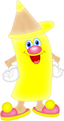 crayon - fourniture scolaire - éducation - smiley émoticône émoji cartoon clipart illustration - artémotic