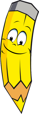 crayon - fourniture scolaire - éducation - smiley émoticône émoji cartoon clipart illustration - artémotic