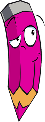 crayon - fourniture scolaire - éducation - smiley émoticône émoji cartoon clipart illustration - artémotic