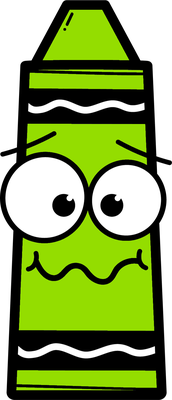 crayon - fourniture scolaire - éducation - smiley émoticône émoji cartoon clipart illustration - artémotic
