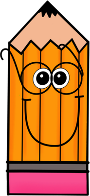 crayon - fourniture scolaire - éducation - smiley émoticône émoji cartoon clipart illustration - artémotic
