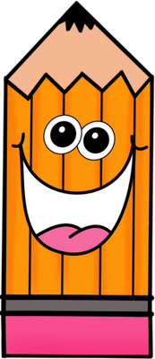 crayon - fourniture scolaire - éducation - smiley émoticône émoji cartoon clipart illustration - artémotic