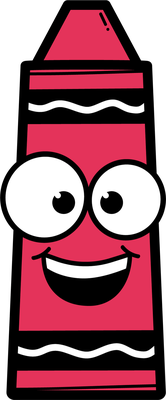 crayon - fourniture scolaire - éducation - smiley émoticône émoji cartoon clipart illustration - artémotic