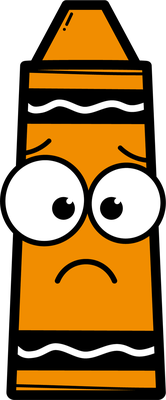 crayon - fourniture scolaire - éducation - smiley émoticône émoji cartoon clipart illustration - artémotic
